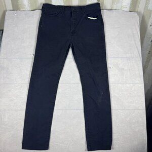 Levi's 522 Men's Straight Jeans Blue Denim Dark Wash‎ 5-Pocket Design W36 L34